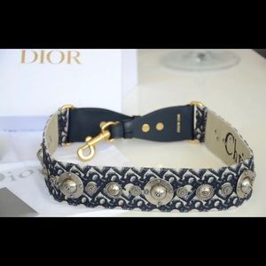CHRISTIAN DIOR CANVAS HANDBAG STRAP SHOULDER BELT